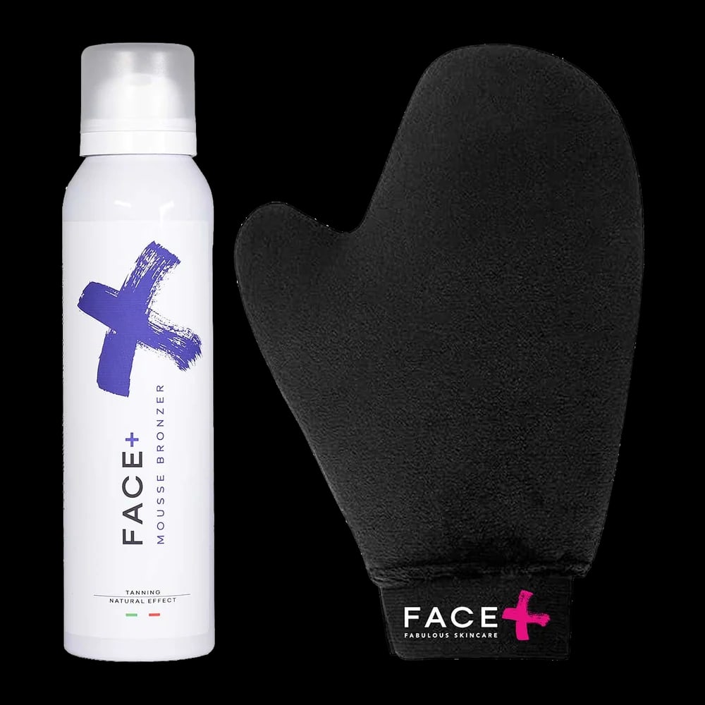 Face+ Mousse Bronzer Con Quanto In Microfibra